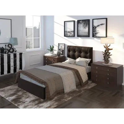 Кровать BNB GrenadineDesign с подъемным механизмом каркас металл 90x200 коричневый