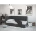 Кровать-диван BNB BacardiDesign с подъемным механизмом каркас дерево 80x190 серый