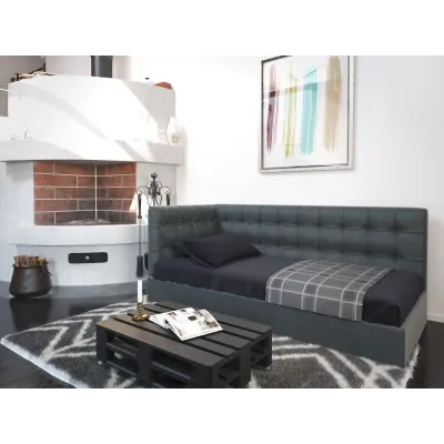 Ліжко-диван BNB GrenadineDesign без підйомного механізму 160x190 сірий