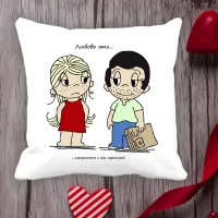 Подушка с принтом Love is 