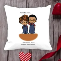 Подушка з принтом Love is Подушка з принтом Love is