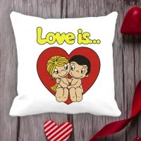 Подушка з принтом Love is 