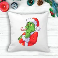 Подушка с новогодним принтом Гринч The Grinch Подушка с новогодним принтом Гринч The Grinch