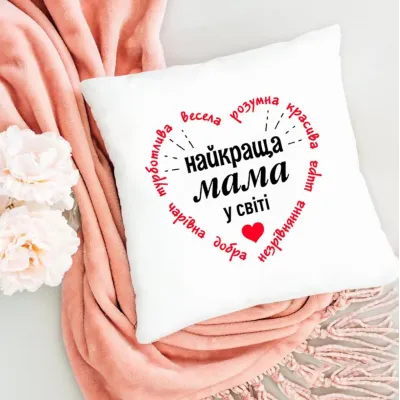 Подушка декоративна з принтом 