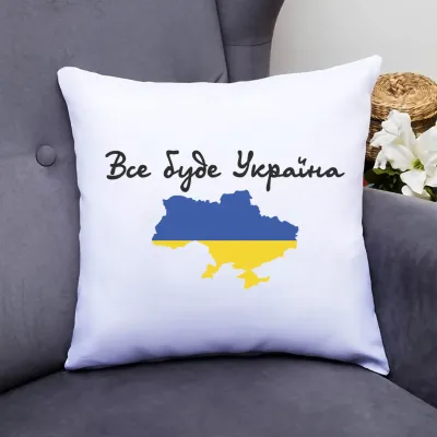 Подушка декоративна з принтом 