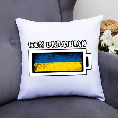 Подушка декоративна із принтом 