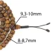 Чотки з насіння Рудракші HandiCraft 108 намистин Антік 8-8.7 мм (27596) Чотки з насіння Рудракші HandiCraft 108 намистин Антік 8-8.7 мм (27596)