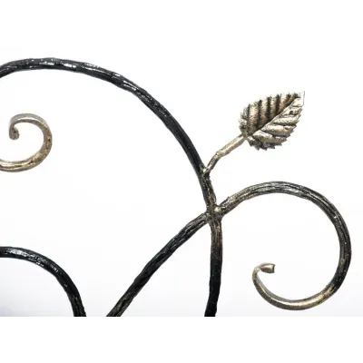Настенная вешалка Ferrum Идилия кованая Черный с золотой патиной (855)