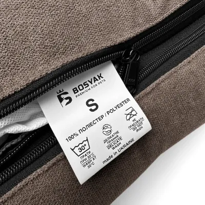 Лежак для собак та котів EGO Bosyak Жаккард S 65х55х20 см Коричневий