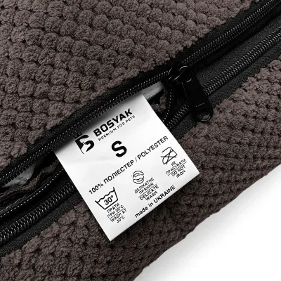 Лежак для собак та котів EGO Bosyak Soft S 65х55х20 см Коричневий