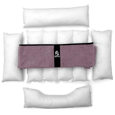Лежак для собак и котов EGO Bosyak Soft S 65х55х20 см Розовый
