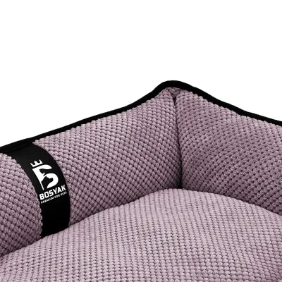 Лежак для собак и котов EGO Bosyak Soft S 65х55х20 см Розовый
