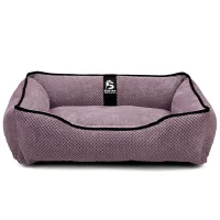 Лежак для собак та котів EGO Bosyak Soft S 65х55х20 см Рожевий