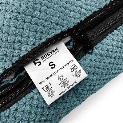 Лежак для собак та котів EGO Bosyak Soft S 65х55х20 см Синій