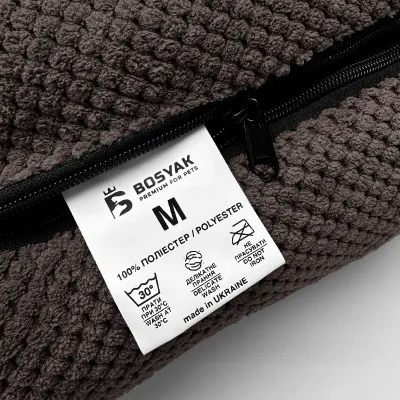 Лежак для собак и котов EGO Bosyak Soft M 75х65х20 см Коричневый