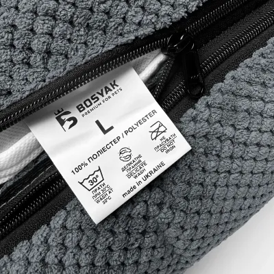 Лежак EGO Bosyak Soft L 95х80х25 см Сірий Лежак EGO Bosyak Soft L 95х80х25 см Сірий
