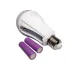 LED лампочка LMI 20W E27 світло білий 1500LM з акумулятором 2*18650 (8442)