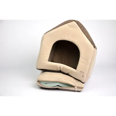 Хатка 304052 Zoobaza бежевий коричневий 38х48х43 см