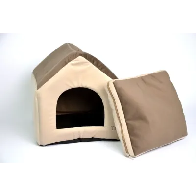 Хатка 304052 Zoobaza бежевий коричневий 26х27х27 см