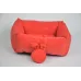 Лежак 305039 Zoobaza красный 35х45х14 см