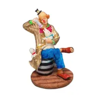 Настольная фигурка Клоун со свинкой 14 см AL226611 Veronese