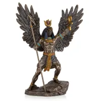 Настольная фигурка Египетский бог с бронзовым покрытием 26х19х9 см AL226698 Veronese