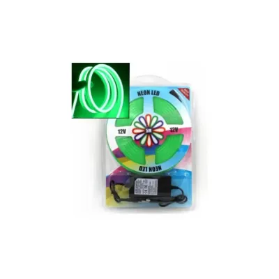 Силіконова стрічка NEON LED 0764 5 метрів 12V-220V Green Силіконова стрічка NEON LED 0764 5 метрів 12V-220V Green