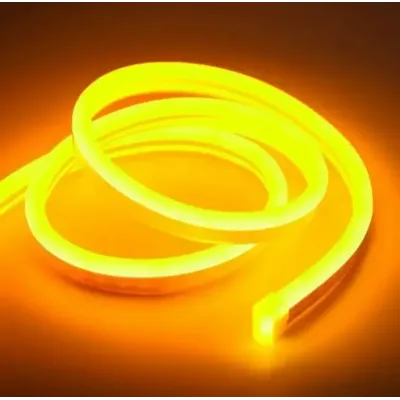 Силиконовая лента NEON 5 метров 12V-220V LED 0764 Yellow