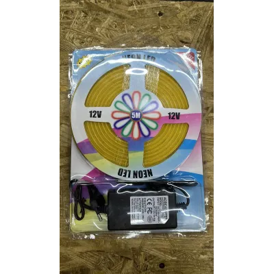 Силиконовая лента NEON 5 метров 12V-220V LED 0764 Yellow