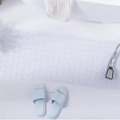 Килимок у ванну кімнату Home Styles антиковзкий на присосках 40х100 см Білий 889033 Килимок у ванну кімнату Home Styles антиковзкий на присосках 40х100 см Білий 889033