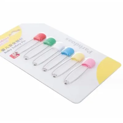 Детские безопасные булавки Смайл KiDaDndy Multicolor 6 шт