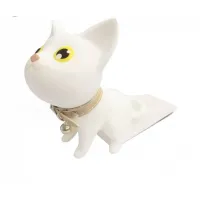 Стопер підлоговий UKC Котик 2 16,5х7,6х11,5 см White
