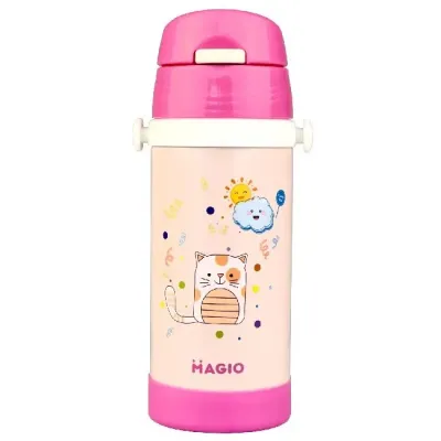 Термос с трубочкой для детей 350 мл MAGIO MG-1049P Pink