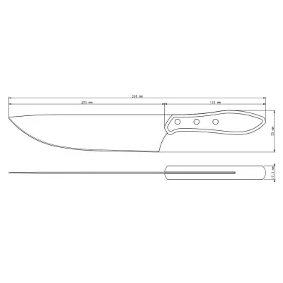 Нож для мяса Tramontina Barbecue Polywood 203 мм Красное дерево (6710922)