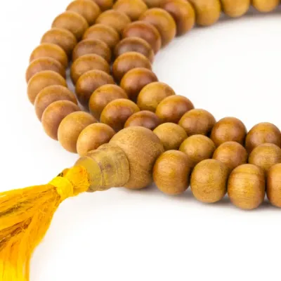 Чотки Сандал Білий Santalum Sandalwood Vajra 7.2 мм Південна Індія (27471) Чотки Сандал Білий Santalum Sandalwood Vajra 7.2 мм Південна Індія (27471)
