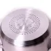 Каструля Kamille 5.8 л. з нержавіючої сталі з кришкою та порожнистими ручками KM-5624S