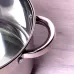 Каструля Kamille 5.8 л. з нержавіючої сталі з кришкою та порожнистими ручками KM-5624S