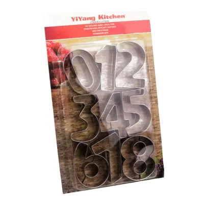 Вирубки для печива металеві Цифри Kitchen 7,5 см