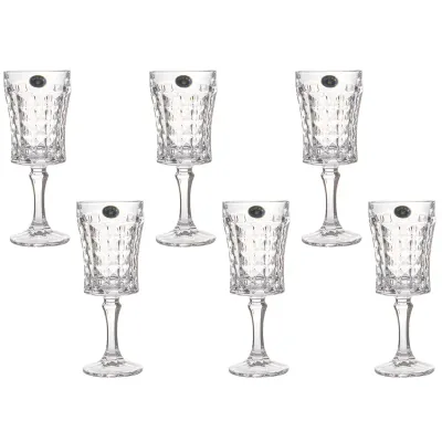 Набір келихів для вина Bohemia Diamond 200 мл 6 шт Crystalite (1KD27 99T41 200)