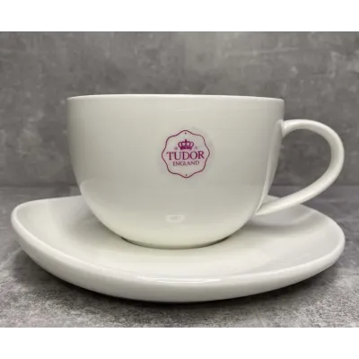 Чашка чайна із блюдцем Tudor England Royal White 240 мл TU9999-3