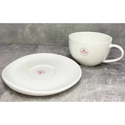 Чашка чайная с блюдцем Tudor England Royal White 350 мл TU9999-4