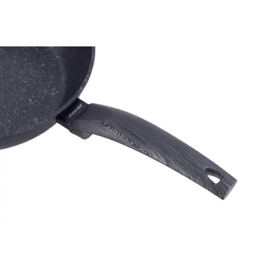 Сотейник алюминиевый с антипригарным покрытием 24 см Kamille black marble KM-4134