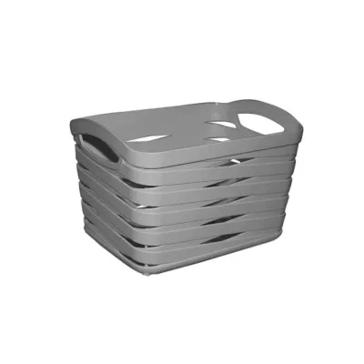 Набор корзинок серого цвета 3 шт 165*125*107 мм 1,5 л Ucsan plastik M-3928 Набор корзинок серого цвета 3 шт 165*125*107 мм 1,5 л Ucsan plastik M-3928
