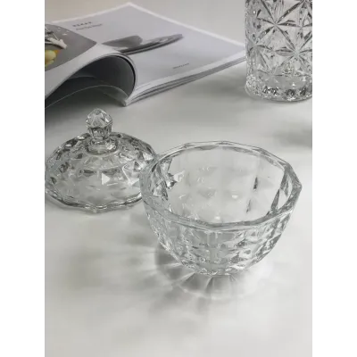Сахарница с крышкой стеклянная Diamond Olens 102-014 Сахарница с крышкой стеклянная Diamond Olens 102-014