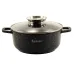 Кастрюля алюминиевая с мраморным покрытием 2,3л Zauberg ZB-0320-BL