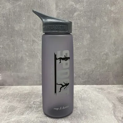 Пляшечка для води 800 мл Stenson TL00536 сіра Пляшечка для води 800 мл Stenson TL00536 сіра