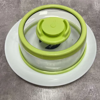 Вакуумная многоразовая крышка Vacuum Food Sealer 19 см A-Plus 0165 прозрачно-салатовая Вакуумная многоразовая крышка Vacuum Food Sealer 19 см A-Plus 0165 прозрачно-салатовая