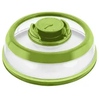 Вакуумная многоразовая крышка Vacuum Food Sealer 19 см A-Plus 0165 прозрачно-салатовая Вакуумная многоразовая крышка Vacuum Food Sealer 19 см A-Plus 0165 прозрачно-салатовая
