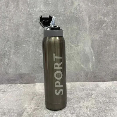 Термос-поилка с трубочкой 500 мл Sport New Stenson MT-3455-0,5 бронзовый Термос-поилка с трубочкой 500 мл Sport New Stenson MT-3455-0,5 бронзовый