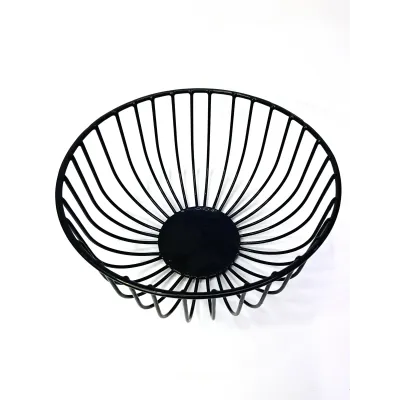 Корзина для фруктов Завиток-1 ART 25*25*14 см черная 69854789/1003